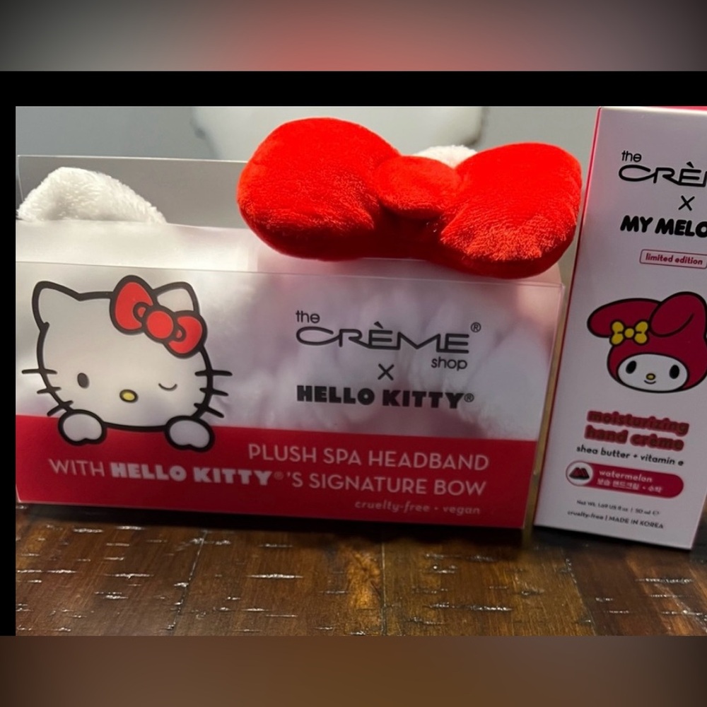 Hello Kitty x the Crème Shop Red & White Headband & Handcream